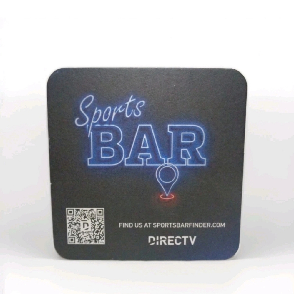NEW 2025 NFL Directv Sports Bar Finder QR Code Beer Coasters Sleeve 100 Promo